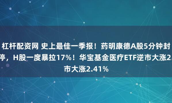 杠杆配资网 史上最佳一季报！药明康德A股5分钟封死涨停，H股一度暴拉17%！华宝基金医疗ETF逆市大涨2.41%
