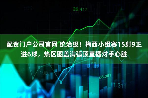 配资门户公司官网 统治级！梅西小组赛15射9正进6球，热区图盖满弧顶直插对手心脏